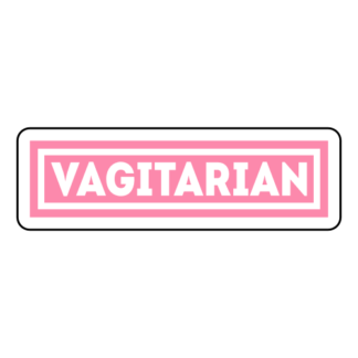 Vagitarian Sticker (Pink)